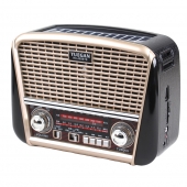 Hordozható 3 sávos napelemes rádió bézs YUEGAN