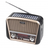 Hordozható 3 sávos napelemes rádió bézs YUEGAN