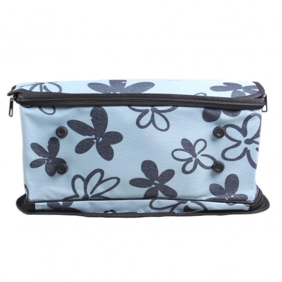 Összecsukható hordozható táska háziállatok számára – kék