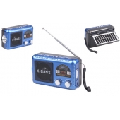 FERVENT napelemes 3 sávos rádió kék