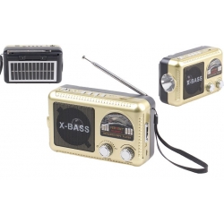 FERVENT napelemes 3 sávos rádió arany