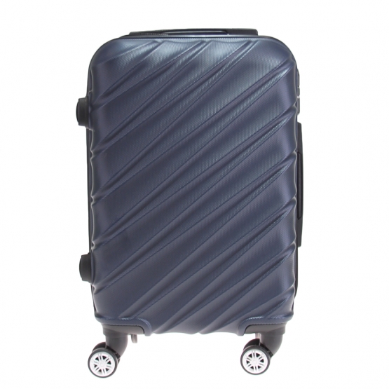 Kéményfalú bőrönd készlet LA3 sötétkék – 3 db