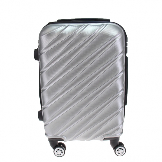 Kéményfalú bőrönd készlet LA3 szürke – 3 db