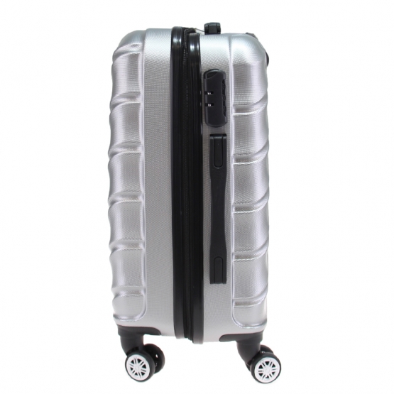 Kéményfalú bőrönd készlet LA3 szürke – 3 db