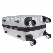 Kéményfalú bőrönd készlet LA3 szürke – 3 db