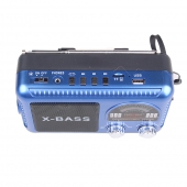 FERVENT napelemes 3 sávos rádió kék