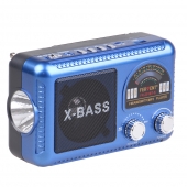 FERVENT napelemes 3 sávos rádió kék