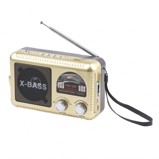 FERVENT napelemes 3 sávos rádió arany