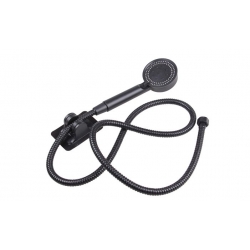 Fekete zuhanyfej tömlővel 1,45 m var.2