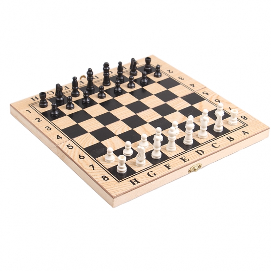 3 az 1-ben fa sakk készlet