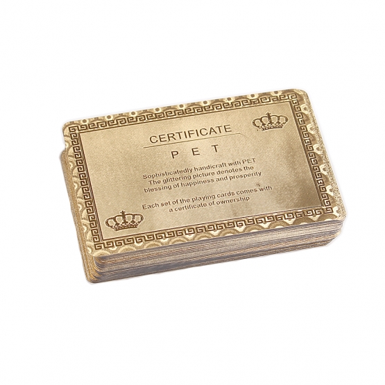 Arany játékkártyák