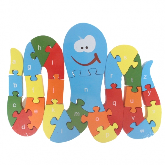 Oktató fa puzzle polip