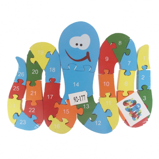 Oktató fa puzzle polip