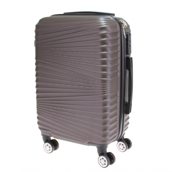 Kéményfalú bőrönd készlet LA1 barna – 3 db