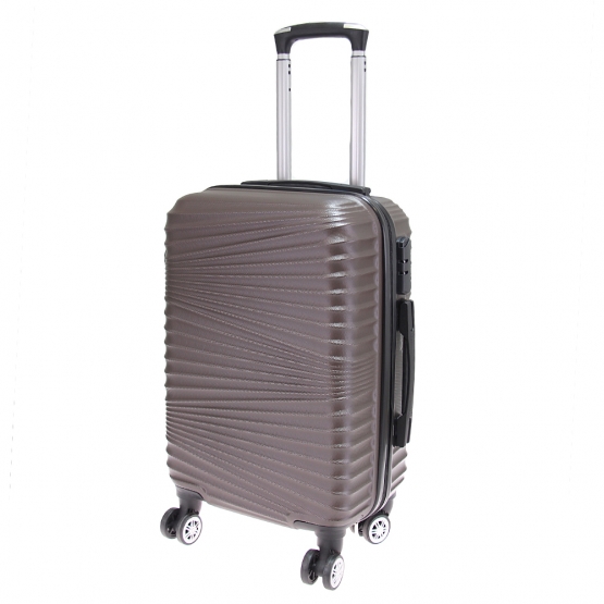 Kéményfalú bőrönd készlet LA1 barna – 3 db