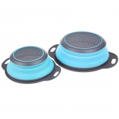 ÖSSZECSUKHATÓ SZILIKON SZŰRŐK 2 DB SZÜRKE-KÉK