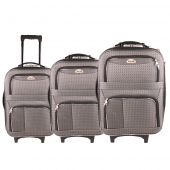 Szövet utazási bőrönd készlet 3 db sürke 4