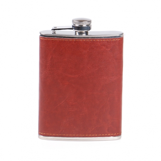 Rozsdamentes acél laposüveg barna PVC borítással