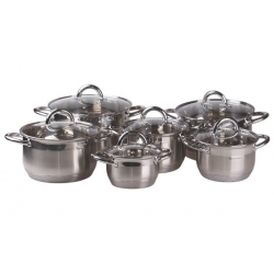 12 részes rozsdamentes acél edénykészlet EH-9099