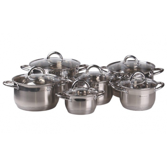 12 részes rozsdamentes acél edénykészlet EH-9099