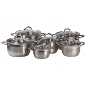12 részes rozsdamentes acél edénykészlet EH-9099