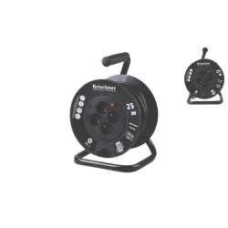 Kábeldobos hosszabbító 25 m fekete 2,5 mm