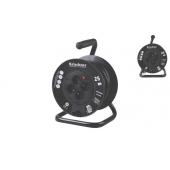 Kábeldobos hosszabbító 25 m fekete 2,5 mm