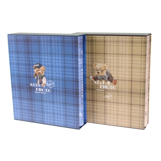 Fotóalbum mackó szemüveggel 200 fényképhez