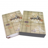 Fotóalbum mackó szemüveggel 200 fényképhez