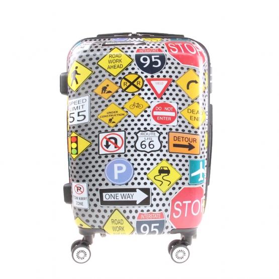 SKéményfalú bőrönd készlet LP22 (közlekedési táblák) – 3 db