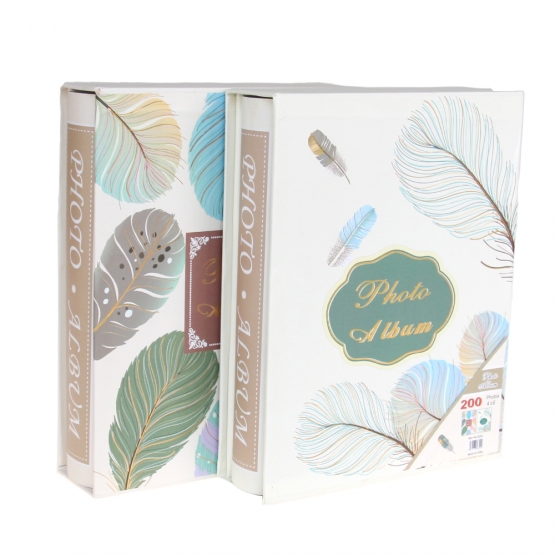 Fotóalbum 200 fényképhez madártoll
