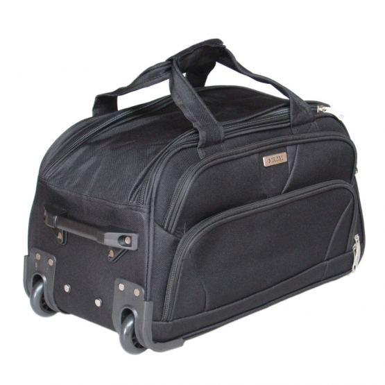 Gurulós utazótáska MRZM fekete, közepes méretű