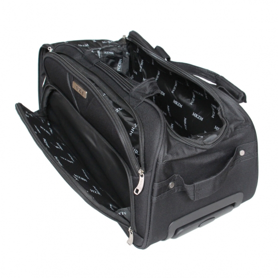 Gurulós utazótáska MRZM fekete, közepes méretű