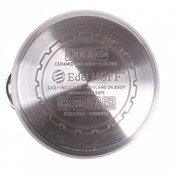 6 részes rozsdamentes acél lábaskészlet EH-9093