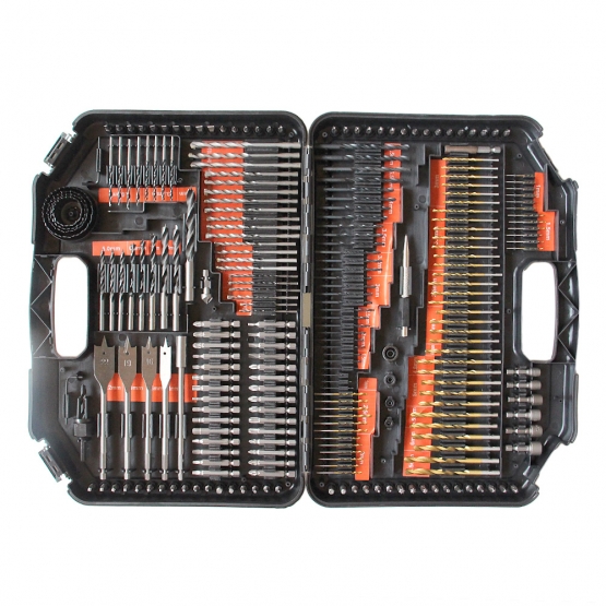 Fúrószár- és bitkészlet 246 darabos