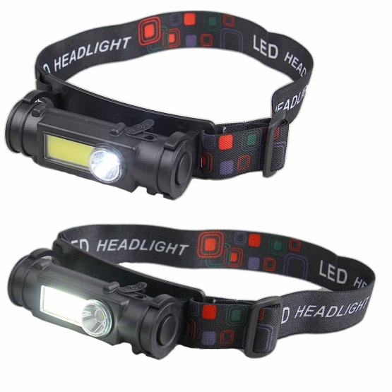 Nagy teljesítményű LED fejlámpa, 2. változat