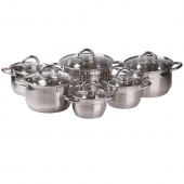 12 részes rozsdamentes acél edénykészlet EH-9099