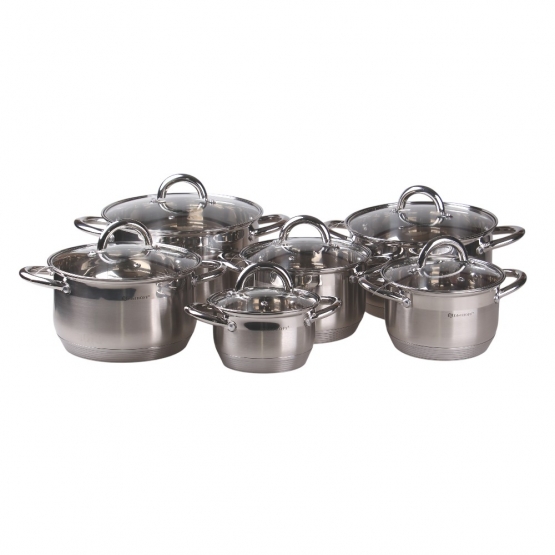 12 részes rozsdamentes acél edénykészlet EH-9099