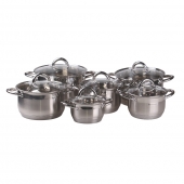 12 részes rozsdamentes acél edénykészlet EH-9099