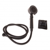 Zuhanyfej tömlővel 1,5 m fekete