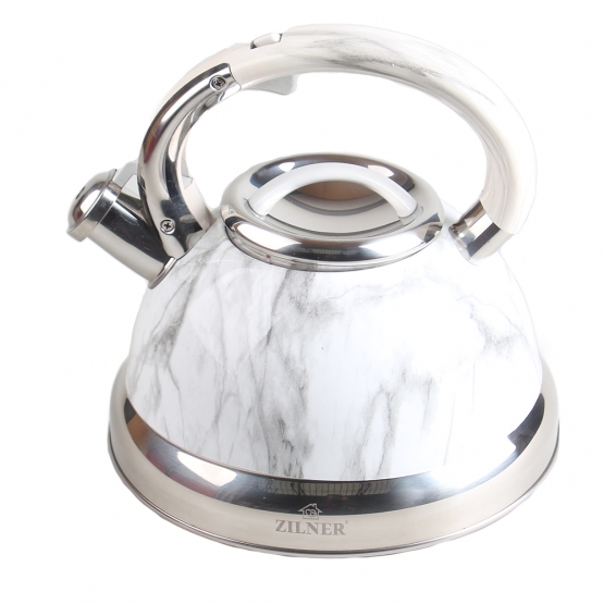 Fém vízforraló 3 l fehér márvány