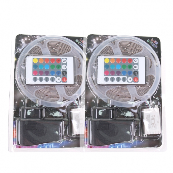 2 db (5m+5m) összesen 10 méteres LED - RGB 230 V / 12 V