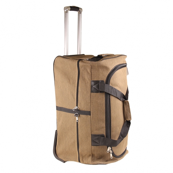 UTAZÓTÁSKA KEREKEKEN 65 CM KHAKI