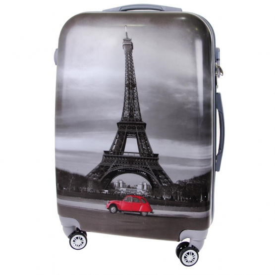 Bőrönd készlet (Fekete – Eiffel torony) – 3 db