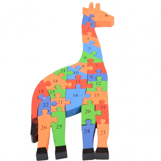 OKTATÓ FA PUZZLE ZSIRÁF
