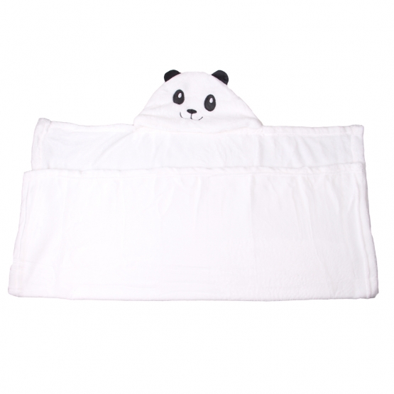 Happy Baby fehér babatakaró – panda