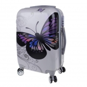 Kéményfalú bőrönd készlet (SILVER BUTTERFLY)