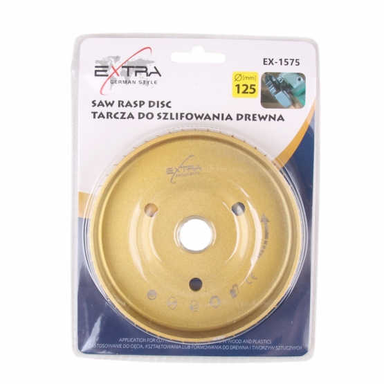 Famegmunkáló ráspkorong 125 mm EX-1575