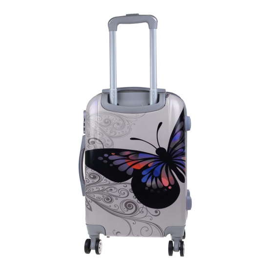 Kéményfalú bőrönd készlet (SILVER BUTTERFLY)