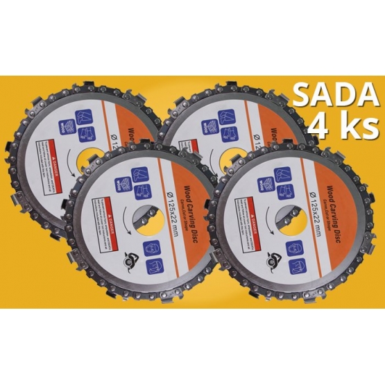 4 DB favágó korong 125x22 mm